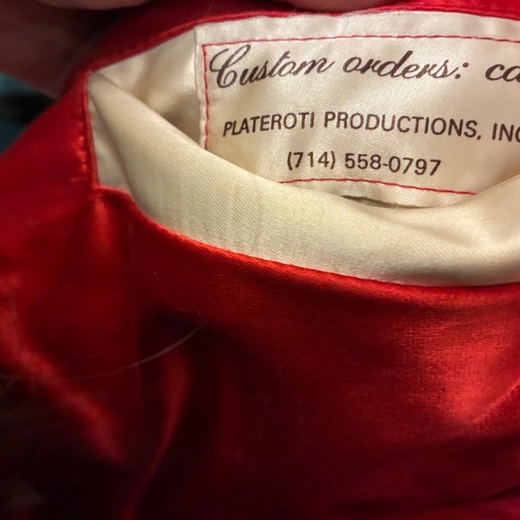 Vintage Ice Capades skater’s red + cream reversible satin bomber jacket - small - Picture 13 of 15